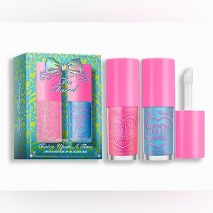 BNIB New TOO FACED Kissing Jelly Twice Upon a Time Limited Edition Duo